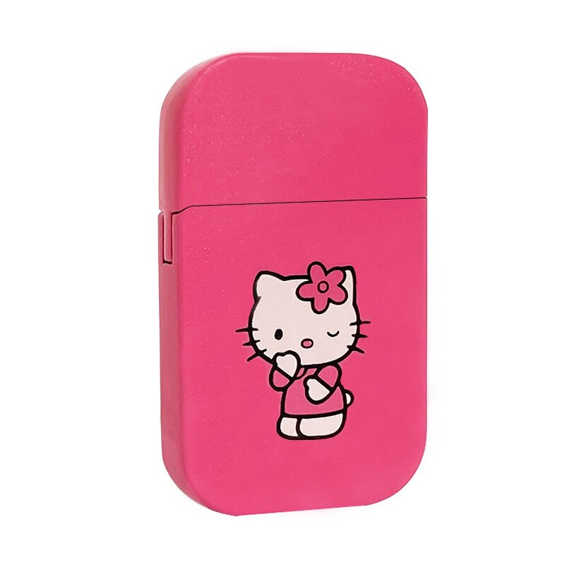 Lighter Manufacturer - Wholesale Pink Hello Kitty Windproof Pink Flame Cute for Girls Gift