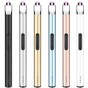 Electronic Kitchen Lighter Manufacturer - Mini Metal Classic Design Rechargeable Arc Ignition Windproof USB for Candle