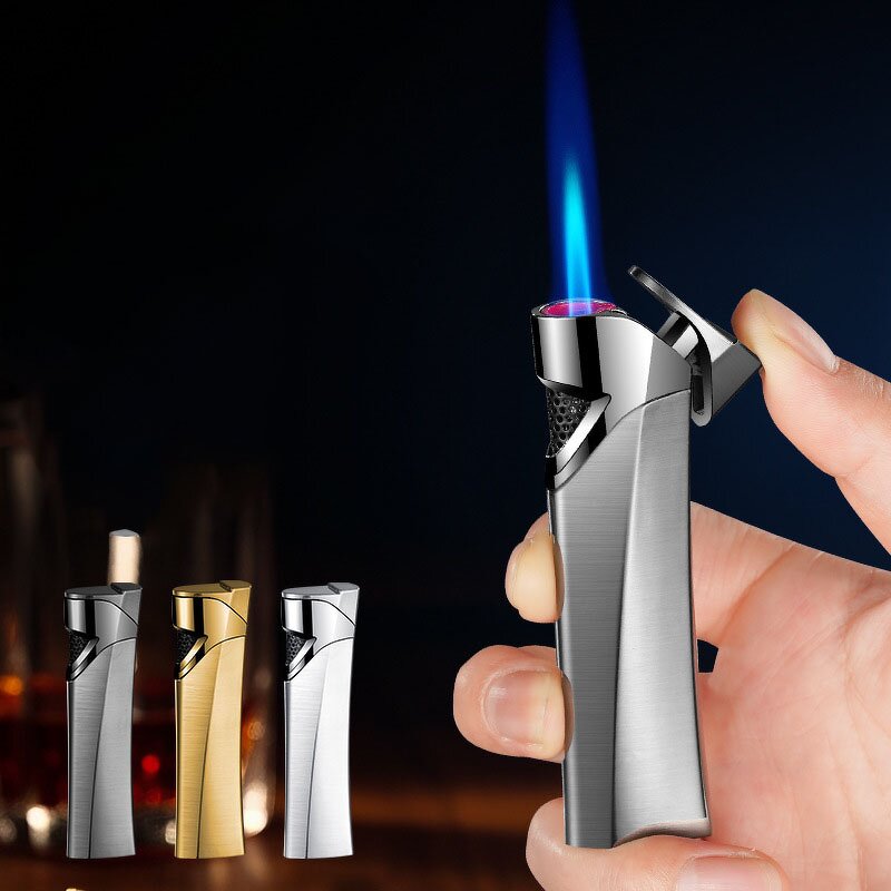 Inflatable Lighter Manufacturer - Streamlined and Slender Strips Windproof Direct-flush Portable Compact High-end