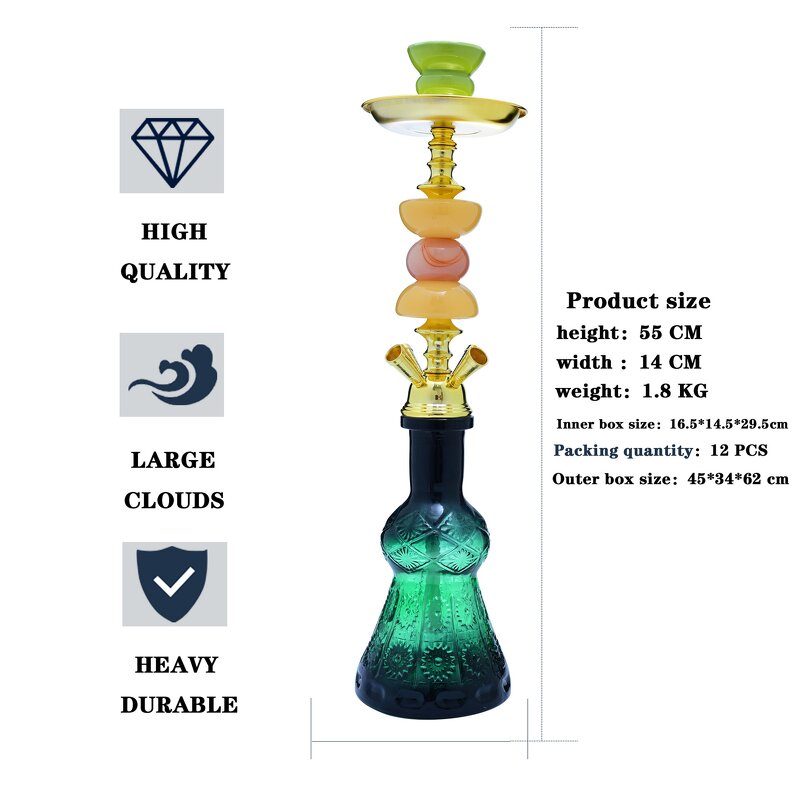 Arabian Hookah Accessories Manufacturer - Wholesale Factory 1-4 Pipe Bar KTV Full Set