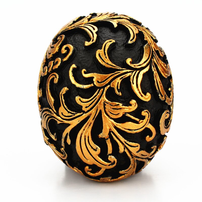 Home Decoration Manufacturer - Halloween Table Decorative Resin Skull Bone Skeletons Golden Carving Horror Buddhist Religious