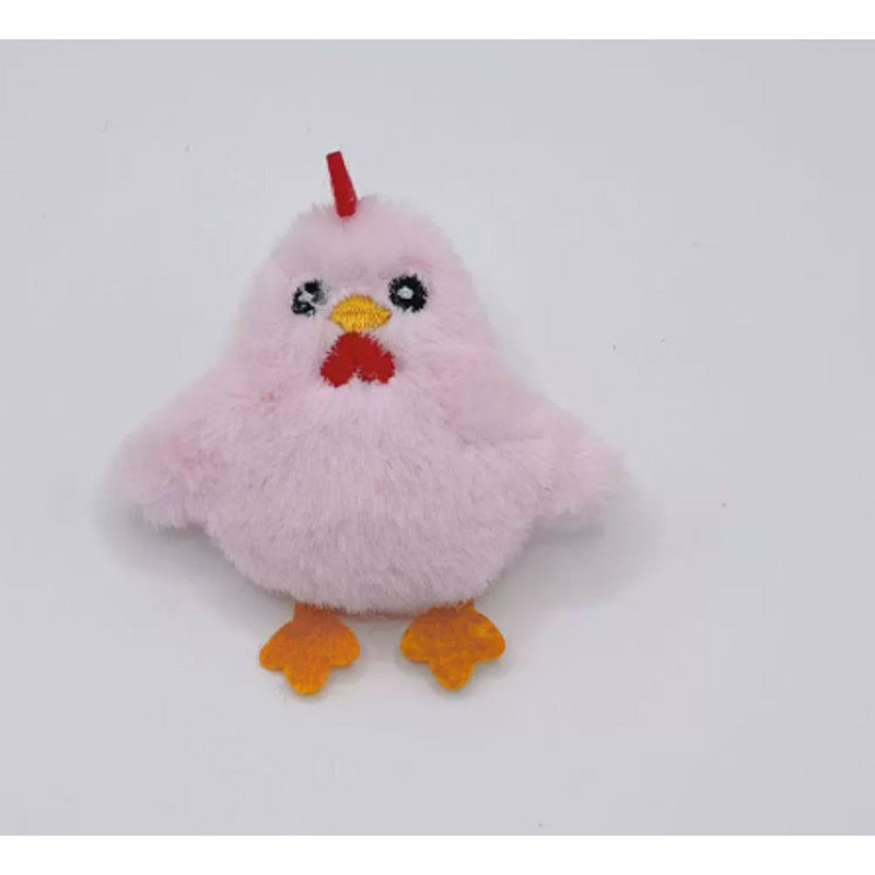 Brooch Manufacturer - Wholesale Cute Cartoon Chick Customizable Plush Pin with Animal Pattern ODM OEM
