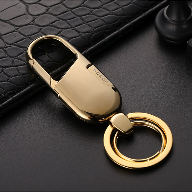 Key Chain Manufacturer - Wholesale Jobon Creative Metal Simple Style Circle Pattern Car Key Holder Fashionable Zinc Alloy