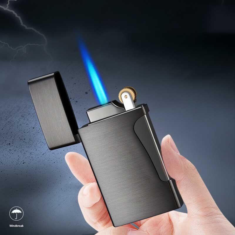 Lighter Manufacturer - Double Flame Metal Butane Gas Windproof for Cigarettes Support Custom