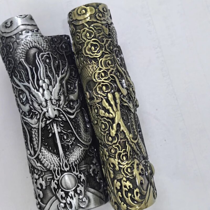 Lighter Case Manufacturer - 3D Embossed Dragon Protective Shell for J6 Lighters with Artistic Relief