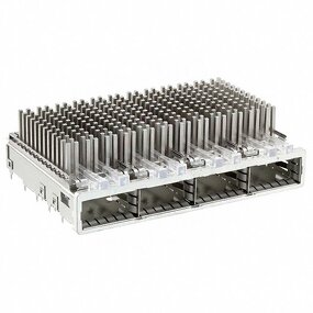 QSFP+ Cage Connector Manufacturer - Brand New Original 1x4 with Heat Sink R/A 2007626-2