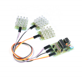 Electronic Kit Manufacturer - CD4017 NE555 Flash Light Explosion Flashing LED Suite DIY Learning Strobe Module