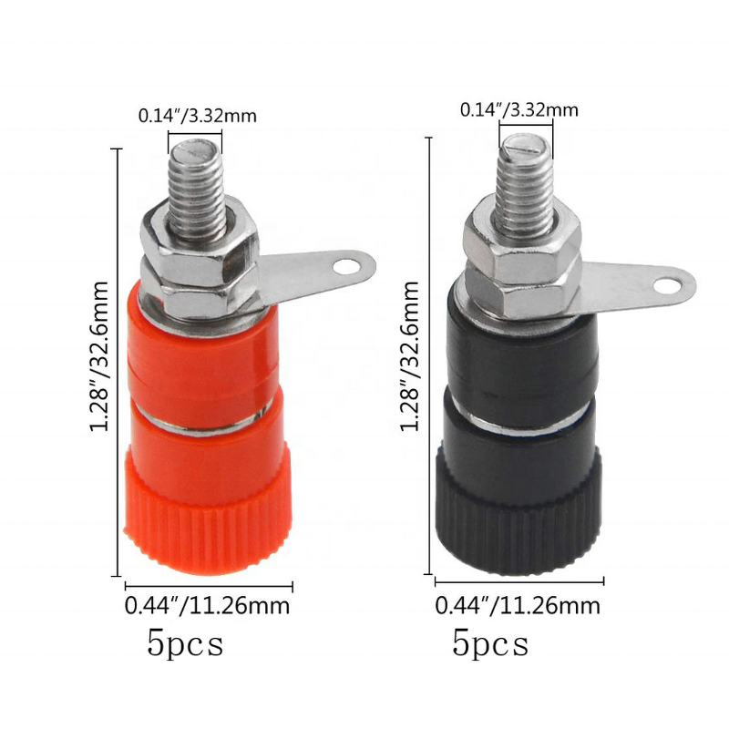 Binding Posts Terminals Manufacturer - 10pcs JS-910B 4mm Banana Plug Socket Terminal for Amplifier