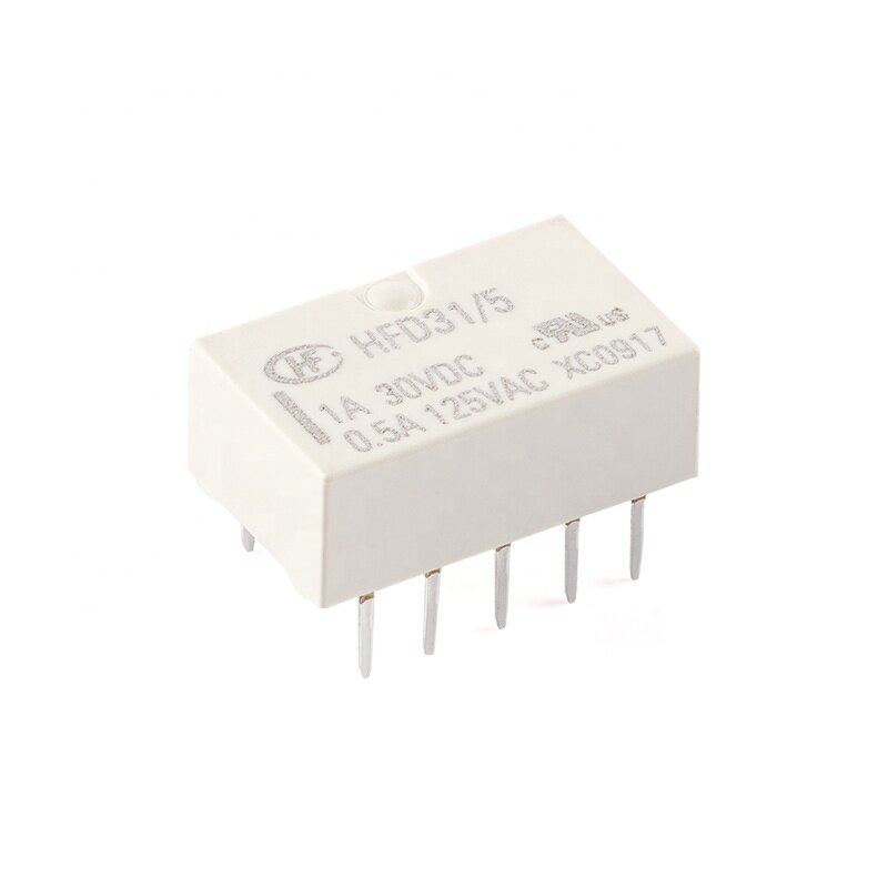 Signal Relay Manufacturer - HFD31 DC 5V 12V 24V 10 Pin Direct Insertion Ultra Small HFD31-5 HFD31-12 HFD31-24