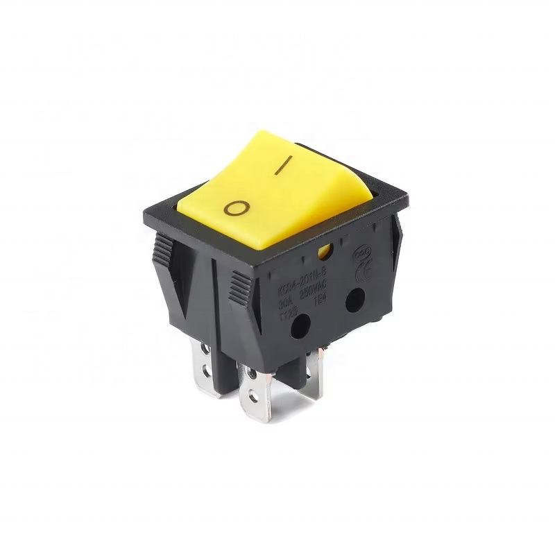 Rocker Switch Manufacturer - KCD4 30A 250VAC 4Pin 6Pin ON-OFF Boat Ship Type with LED Indicator