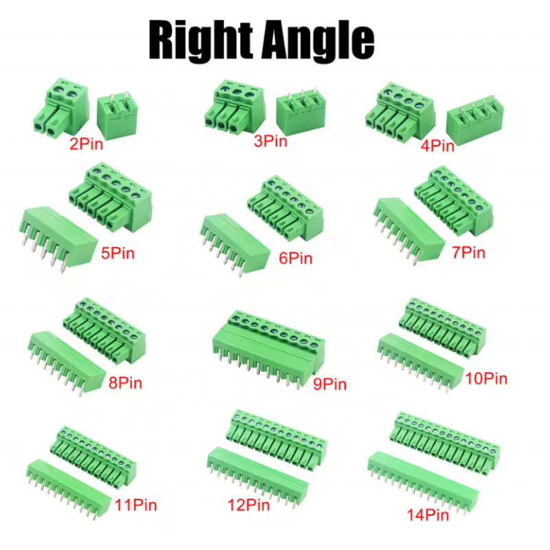 PCB Terminal Block Manufacturer - 1 Pair KF2EDG 3.81mm 2-12 Pin Male Plug Female Socket Pin Header