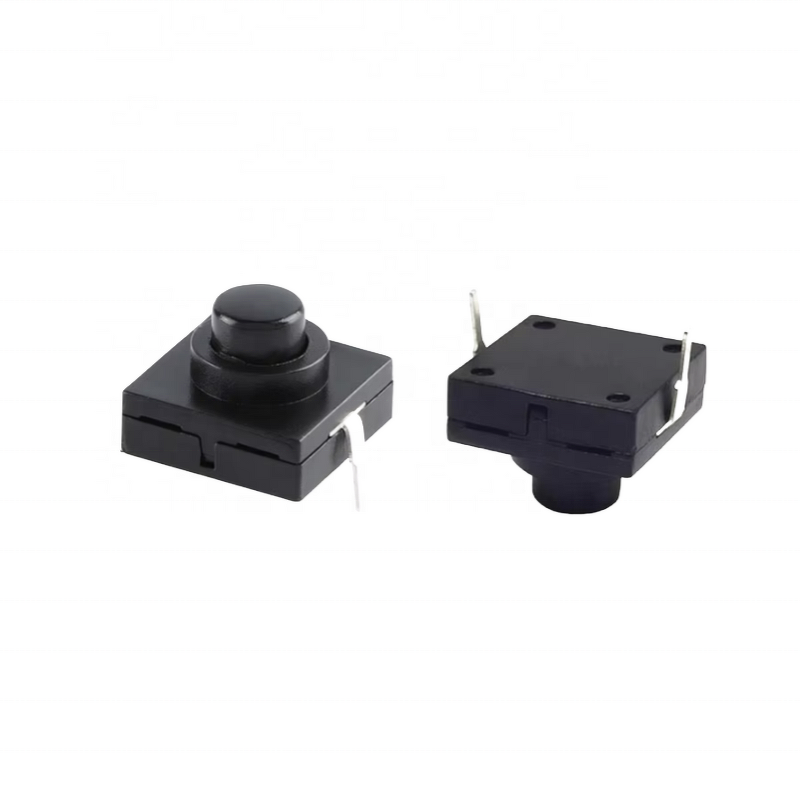 Flashlight Button Switch Manufacturer - 10pcs 1A 30V CB-1212-112D 2Pin Ultra-Thin 12x12x9.4mm Self Locking