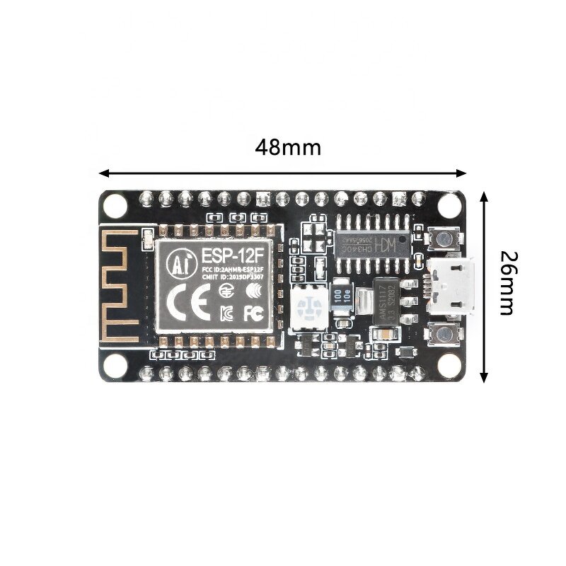 WiFi Development Board Module Manufacturer - New ESP-12F CH340 Based on ESP8266 NodeMCU-12F CH340