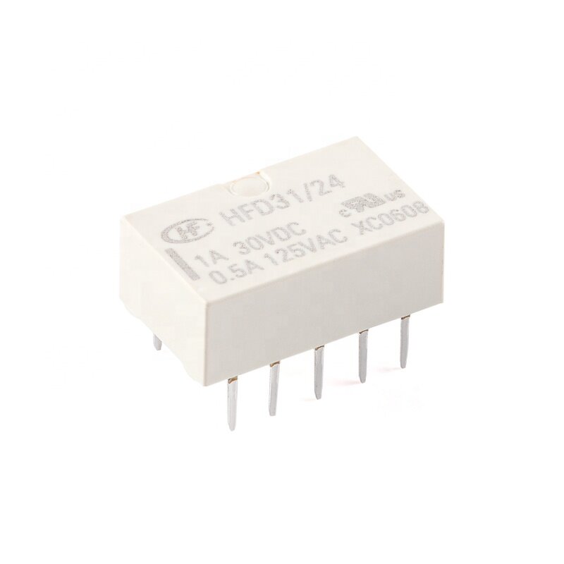 Signal Relay Manufacturer - HFD31 DC 5V 12V 24V 10 Pin Direct Insertion Ultra Small HFD31-5 HFD31-12 HFD31-24