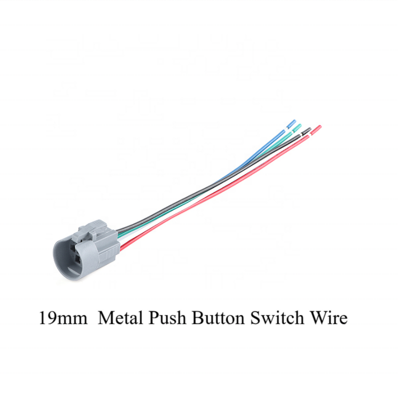 Metal Push Button Switch Manufacturer - 19mm Momentary Latching with LED Light Red Yellow Blue Green White 12-24V IP65