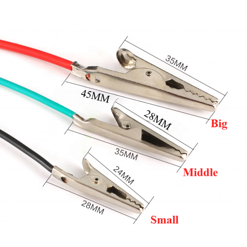 Alligator Clips Manufacturer - 1 Set 10pcs Electrical DIY Test Leads Double-ended Crocodile Jumper Wire 50CM