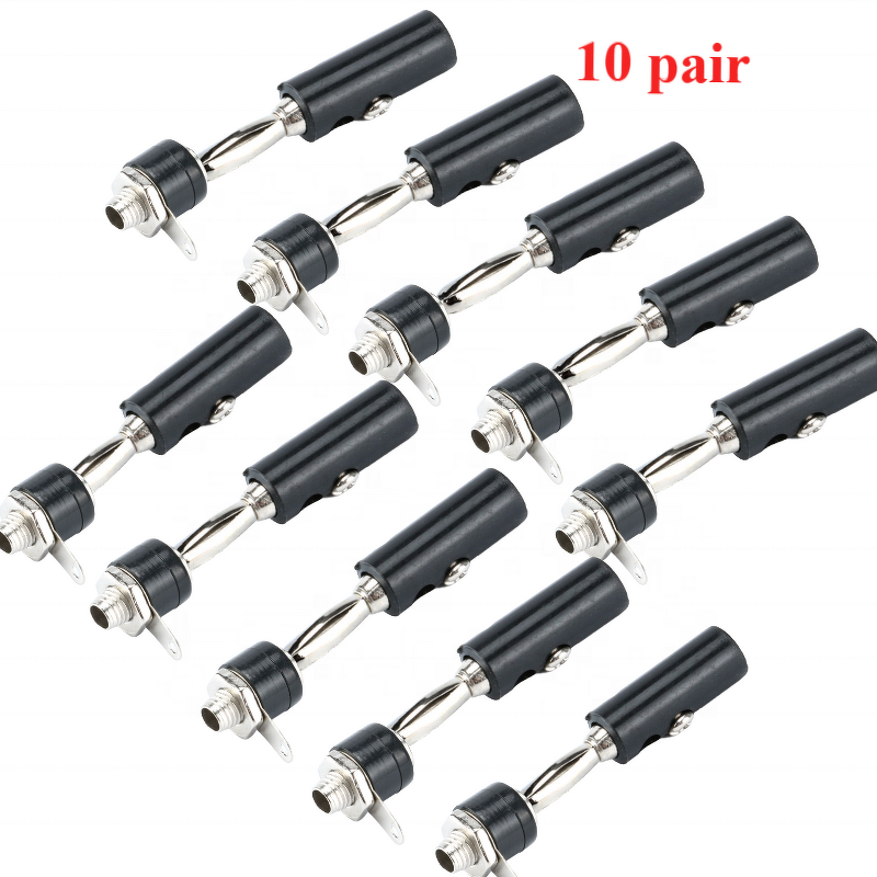 Banana Plug Connector Manufacturer - 10pairs 4mm and Female Socket Screw Terminal Binding Post Audio Speaker