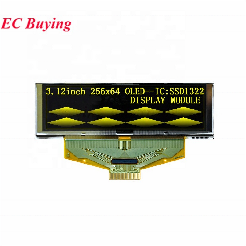 OLED Display Module Manufacturer - 3.12 Inch 256x64 Bare Screen SSD1322 SPI Parallel for Arduino