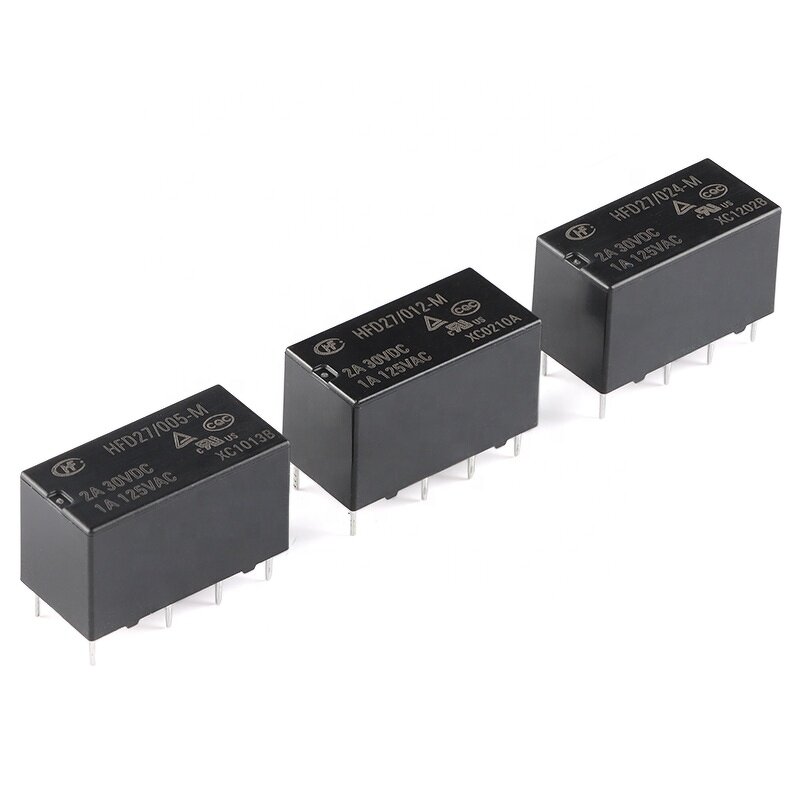 Relay Manufacturer - HFD27 8-pin Direct Insertion Ultra Small Signal DC 5V 12V 24V HFD27-005-M HFD27-012-M
