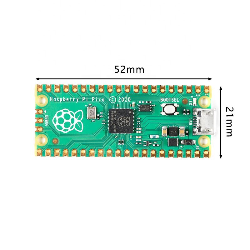 Development Board Manufacturer - 2pcs Raspberry Pi Pico RP2040 Running Up to 133 MHz
