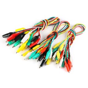 Alligator Clips Manufacturer - 1 Set 10pcs Electrical DIY Test Leads Double-ended Crocodile Jumper Wire 50CM