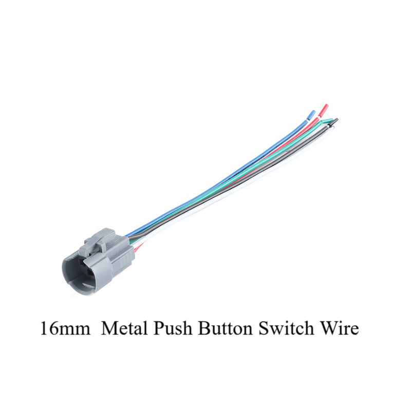 Metal Push Button Switch Manufacturer - 16mm Momentary Latching with LED Light Red Yellow Blue Green White 12-24V IP65