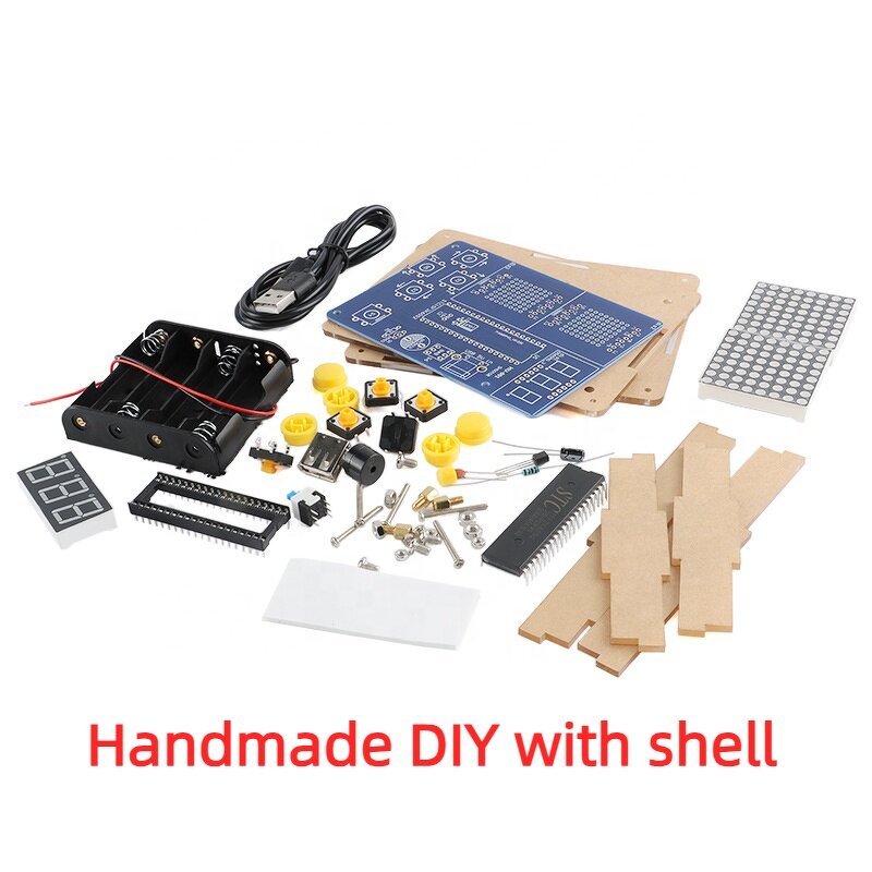 Game Console Kit Manufacturer - Funny Pixel 51 Single Chip MCU DIY Electronic Module Production Parts