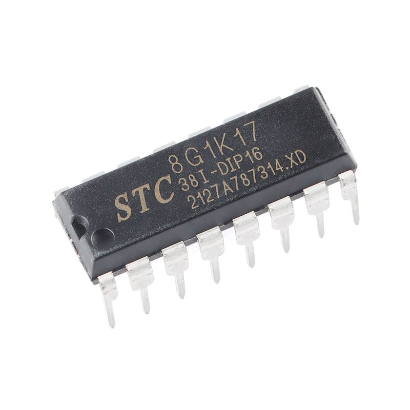 Microcontroller MCU Manufacturer - Original STC8G1K17 DIP16 STC8G1K17-38I Single Chip STC8G1K17-38I-DIP16