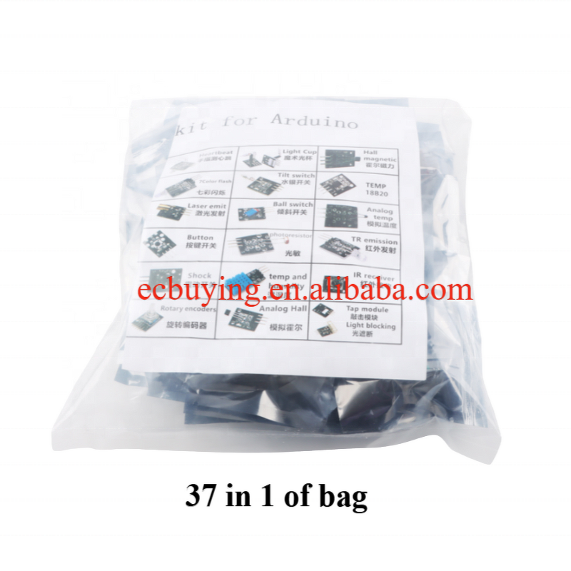 Sensors Kit Manufacturer - 37 in 1 for Arduino Programming Project DIY Electronics Laboratory Smart Beginner Kit