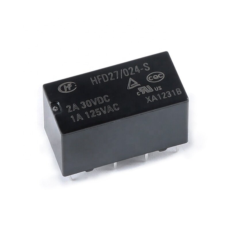 Mini Relay Manufacturer - HFD27 DC 5V 12V 24V HFD27-005-S HFD27-012-S HFD27-024-S 2A 8Pin DIP