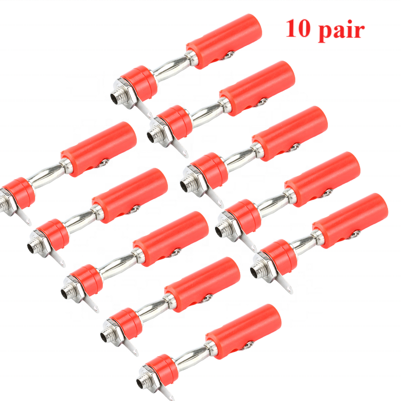 Banana Plug Connector Manufacturer - 10pairs 4mm and Female Socket Screw Terminal Binding Post Audio Speaker