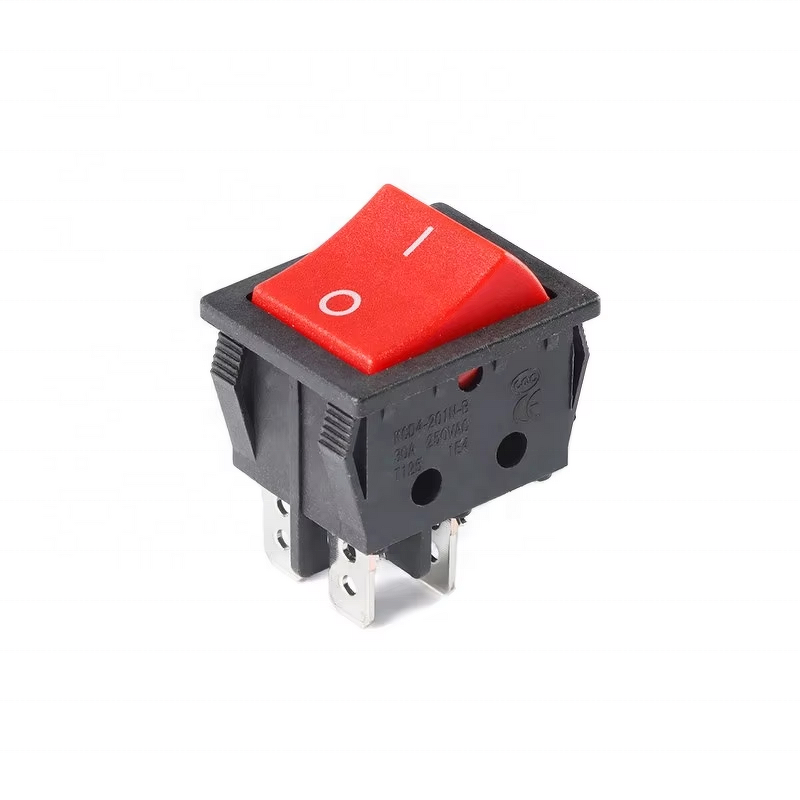 Rocker Switch Manufacturer - KCD4 30A 250VAC 4Pin 6Pin ON-OFF Boat Ship Type with LED Indicator