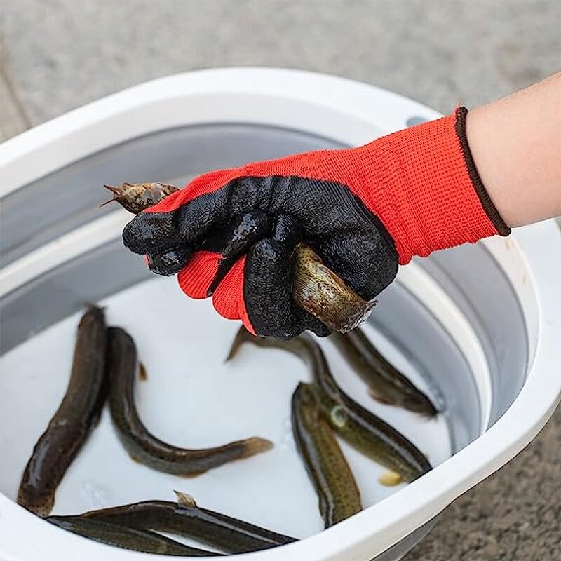 Polyester Assembly Safety Work Gloves Manufacturer - Industrial Good Grip Heavy Duty Construction Garden Protective Latex Coated