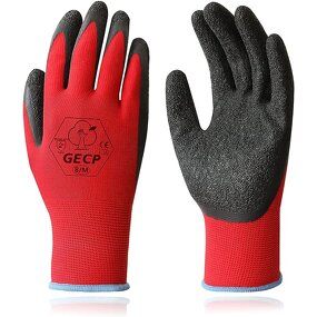 Polyester Assembly Safety Work Gloves Manufacturer - Industrial Good Grip Heavy Duty Construction Garden Protective Latex Coated