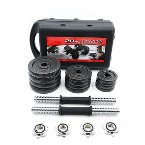 Adjustable Dumbbell Set Manufacturer - Wholesale Fitness Equipment with Storage Box 20KG Lifting Free Weights Combination