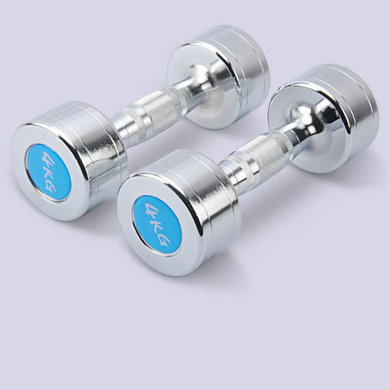 Chrome Dumbbells Set Manufacturer - Women Gym Equipment Weight Cheap Iron Steel Metal 5kg 10kg for Ladies Fitness