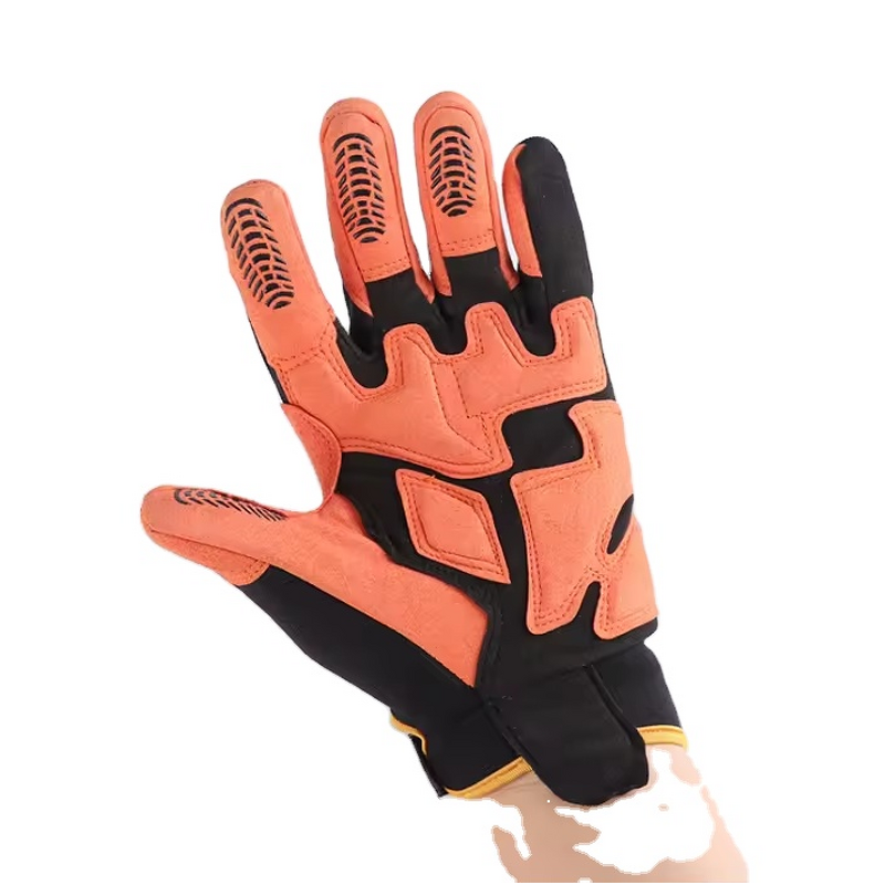 Anti Vibration Mechanic Work Gloves Manufacturer - Safety Custom Hand Tools Impact Synthetic Leather Safety Hand