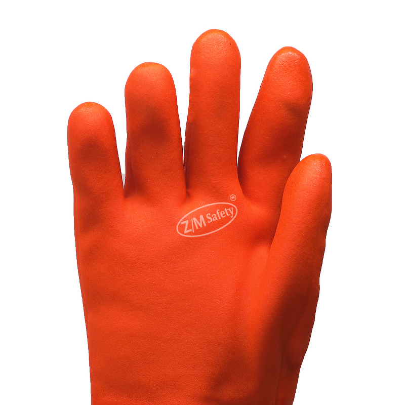 PVC Cold Storage Work Gloves Manufacturer - Frozen Food Handling Acrylic Cotton Insulated Lined Chemical Cold Resistant