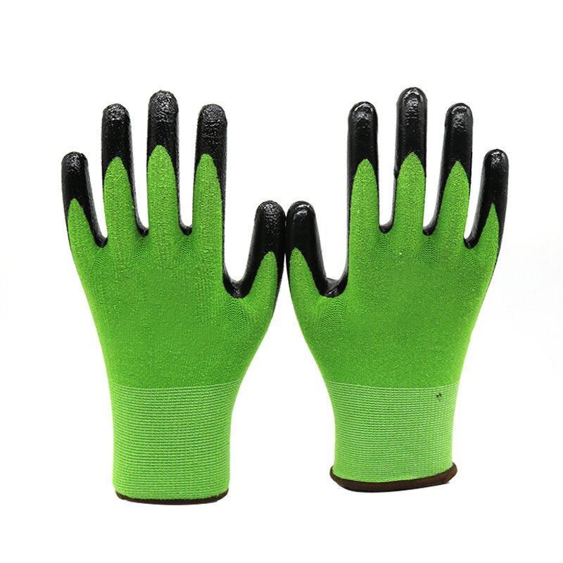 Bamboo Fiber Gardening Gloves Manufacturer - Cool Smooth Nitrile Earth-friendly Horticulture Work for Planting Restoration