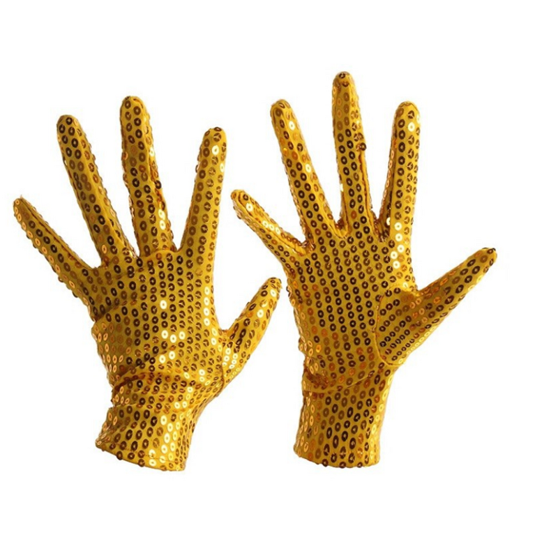 Sequin Dance Gloves Manufacturer - Kids Adult Shiny Costume Silver Sparkling for Dress up Party Halloween Christmas