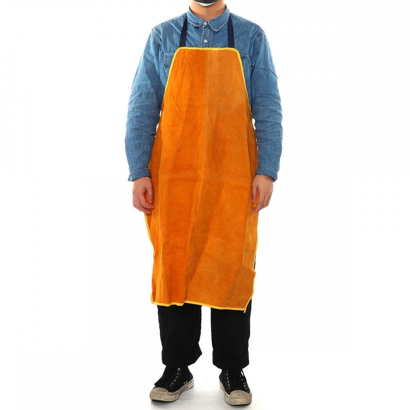 Cowhide Leather Welding Apron Manufacturer - Yellow Welder Protection Clothe Protector Gear