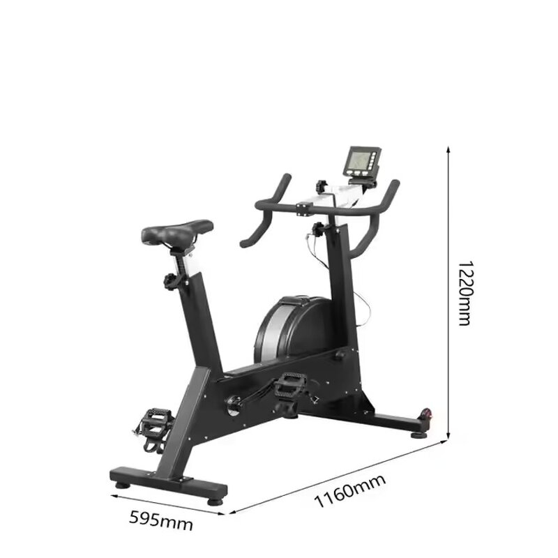 Magnetic Stationary Bike Manufacturer - Smart APP Supported Indoor Wind Resistance Fitness with Tablet Mount & Comfortable Seat