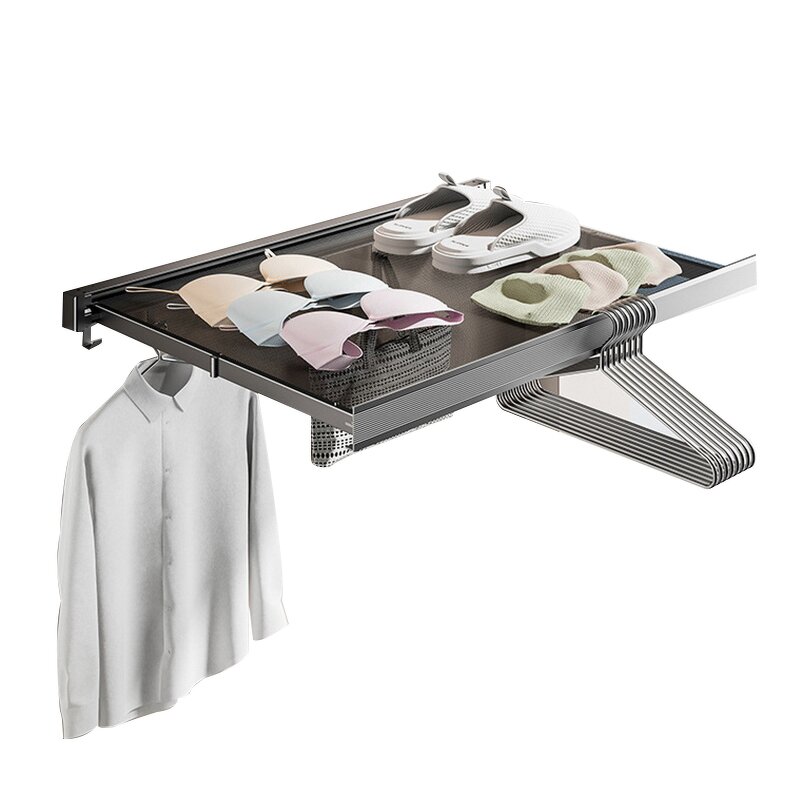 Foldable Wall Drying Rack Manufacturer - Wholesale Clothes Hanger Net Garment with Hook