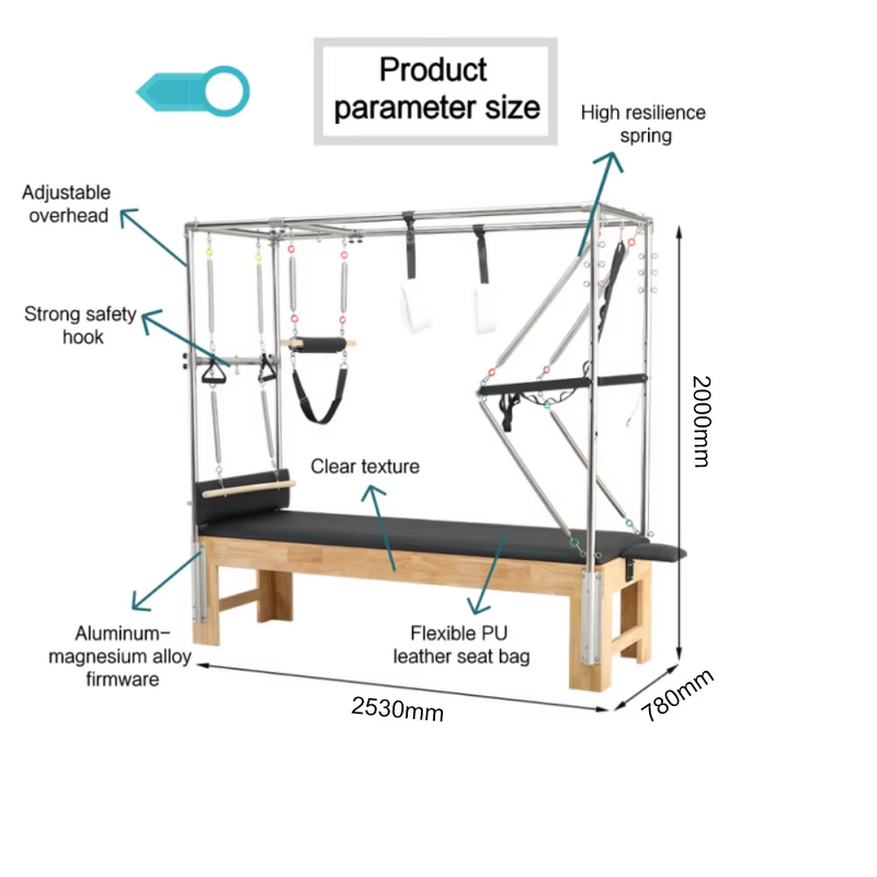 Cadillac Pilates Reformer Manufacturer - Commercial Home Gym Yoga Machine Pilates Bed Yoga Training Equipment