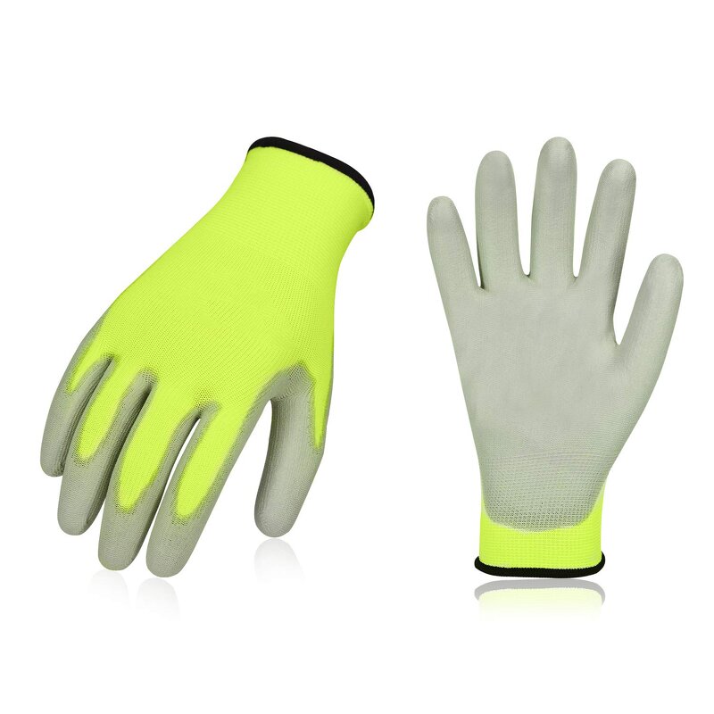 Seamless Knitted Work Gloves Manufacturer - Customized Body Guard Safety Gear Touchscreen PU Coated