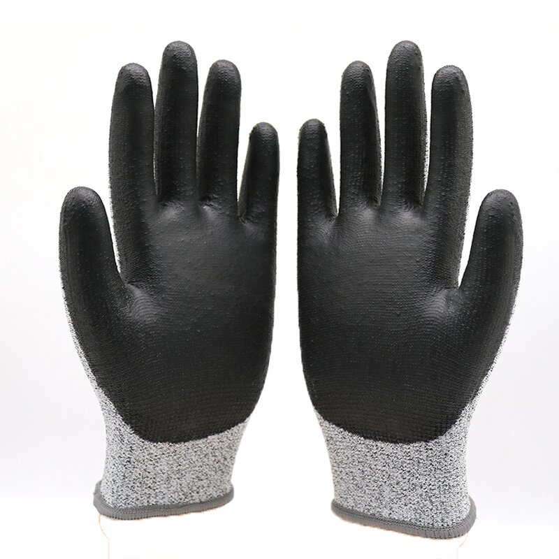 Cut Resistant Anti-cut Gloves Manufacturer - Level 5 PU Coated Industrial Safety Work