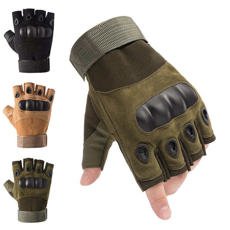 Tactical Fingerless Motorcycle Gloves Manufacturer - Cross Border Men Riding Hunting Motosiklet Eldiven Half Finger Work