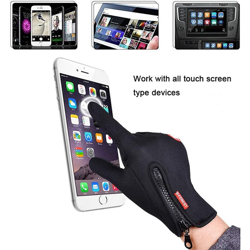 Winter Thermal Touch Screen Gloves Manufacturer - Outdoor Waterproof Windproof Non-Slip Racing