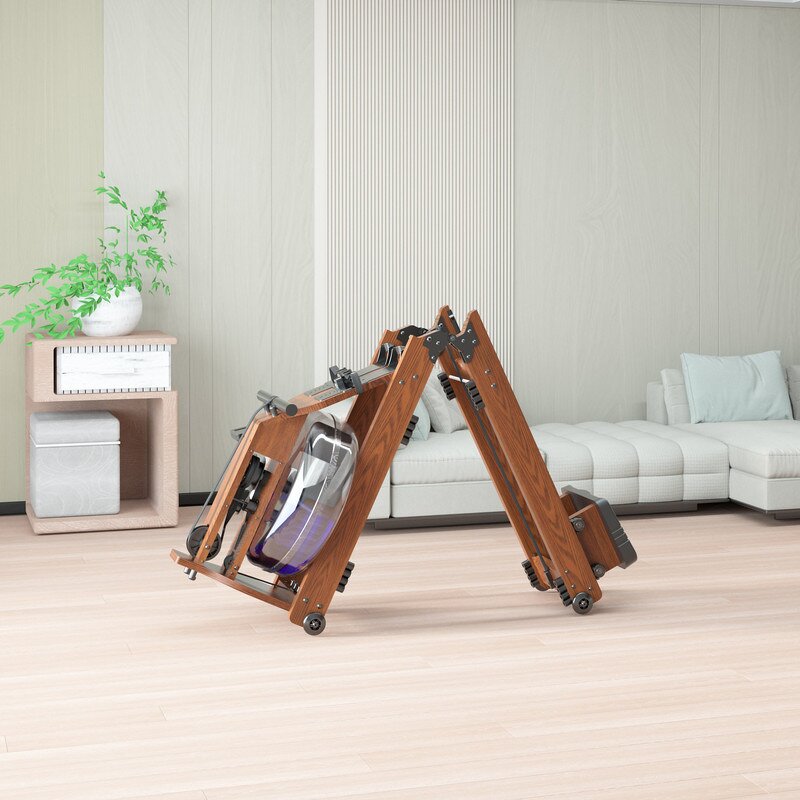 Water Rowing Machine Manufacturer - Wooden Indoor Foldable Sliding Seat Rower for Home Use & Commercial Folding