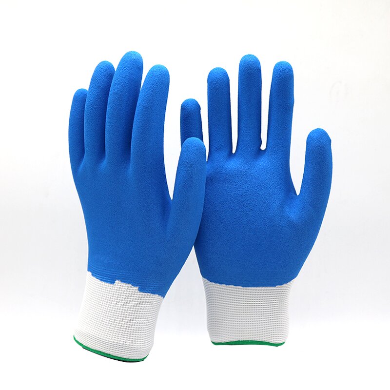 Sandy Nitrile Safety Work Glove Manufacturer - Good Grip Red Nylon Liner Black Nitrile